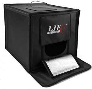 خیمه عکاسی دیمر دار LIFE OF PHOTO LED440 ابعاد 40*40 سانتی متر